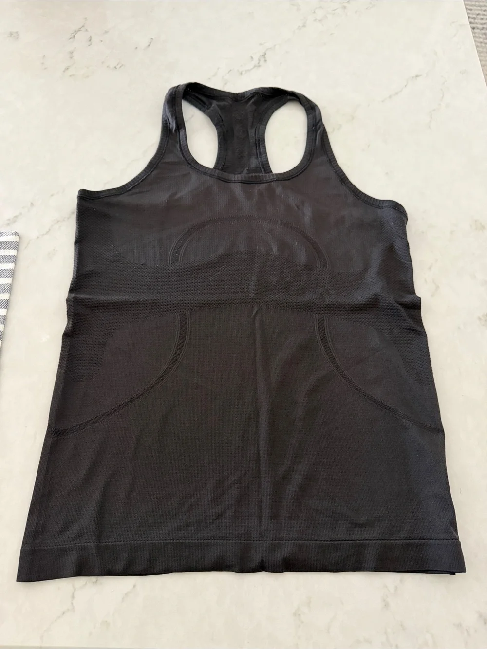 lululemon athletica Black Racerback Performance Tank Swiftly Tech hip length